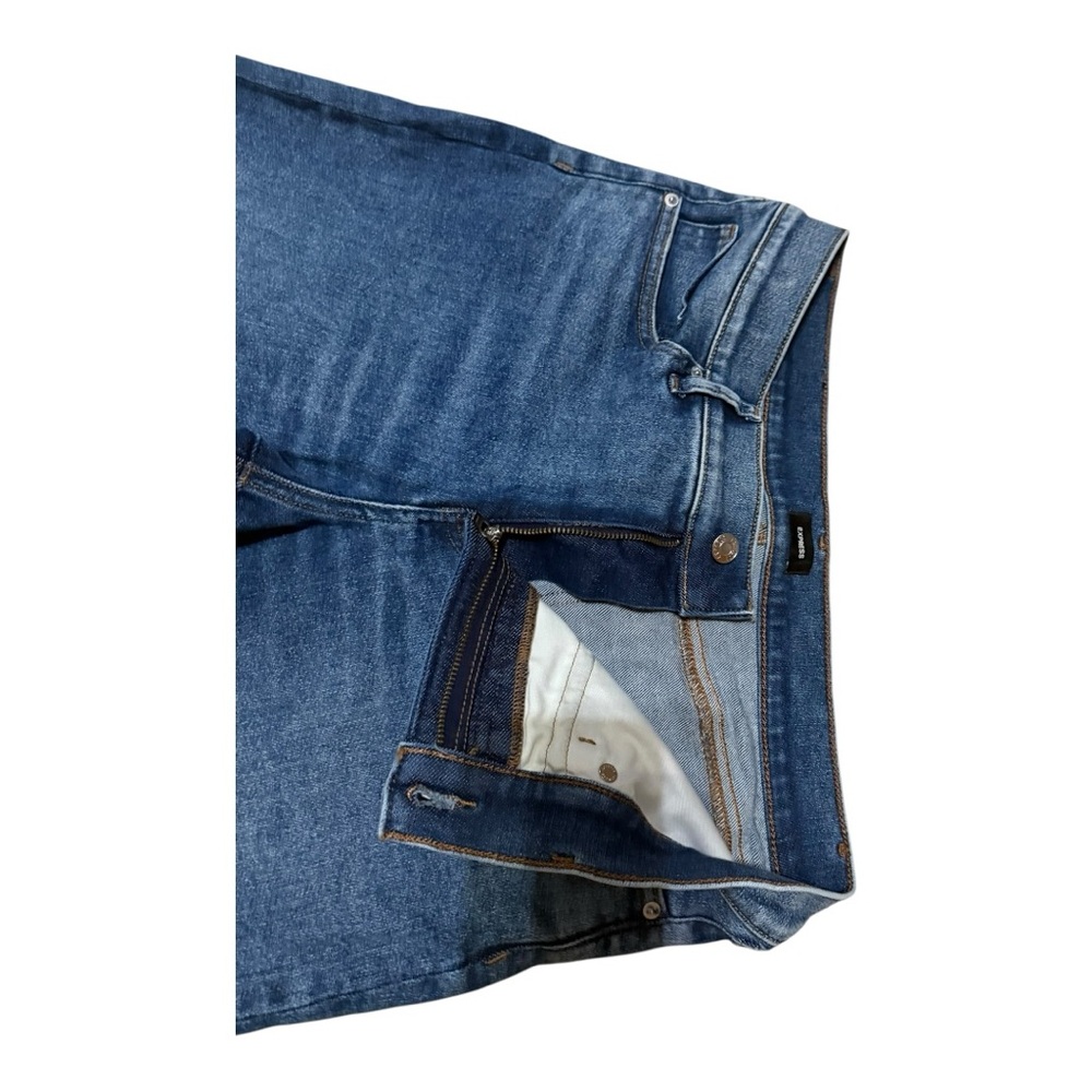 Express 70’s Flare Blue Jeans - Picture 3 of 7